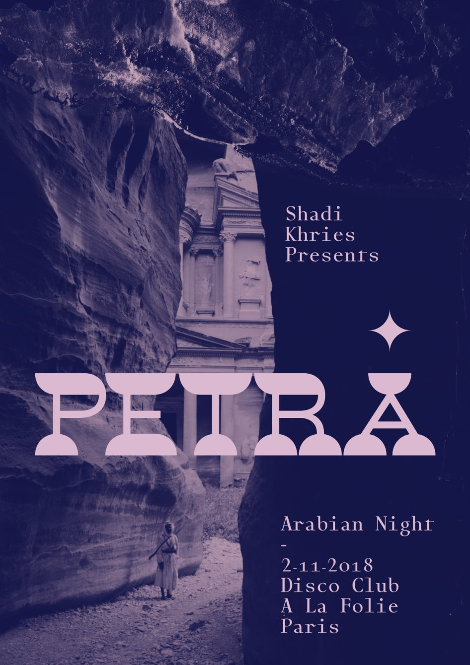 Shadi Khries presents Petra - Arabian Night - Flyer front