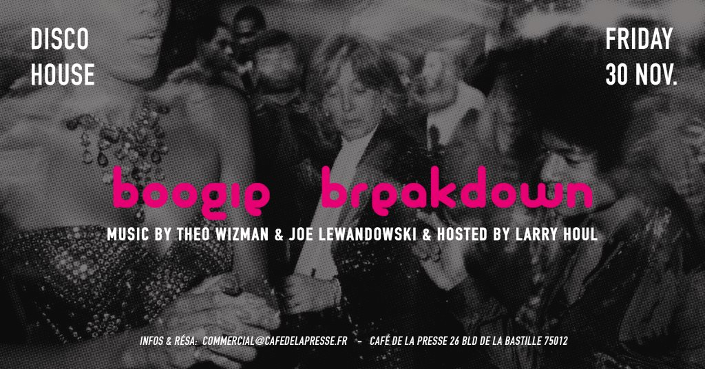 Boogie Breakdown W Theo Wizman Joe Lewandowski At Cafe De La Presse Paris