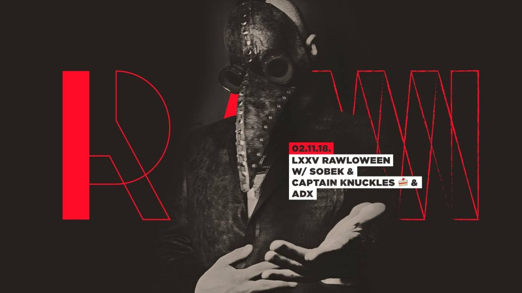 Rawloween with Captain Knuckles b2b Sobek - Flyer front