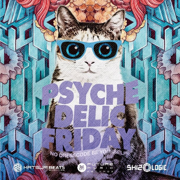 Psychedelic Friday - Flyer front
