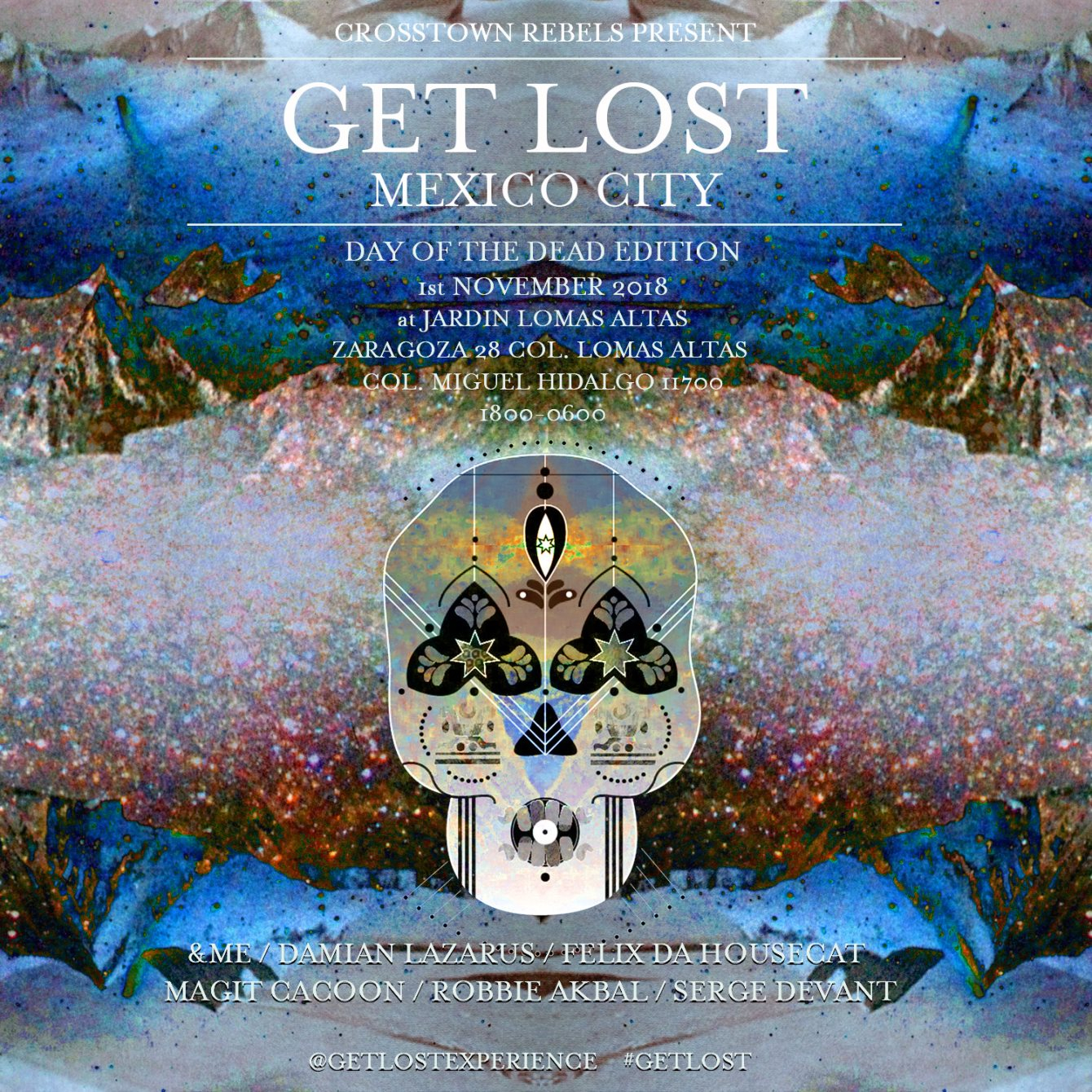 Get Lost Mexico City 2018 - Flyer front