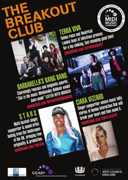 The Breakout Club - Flyer back