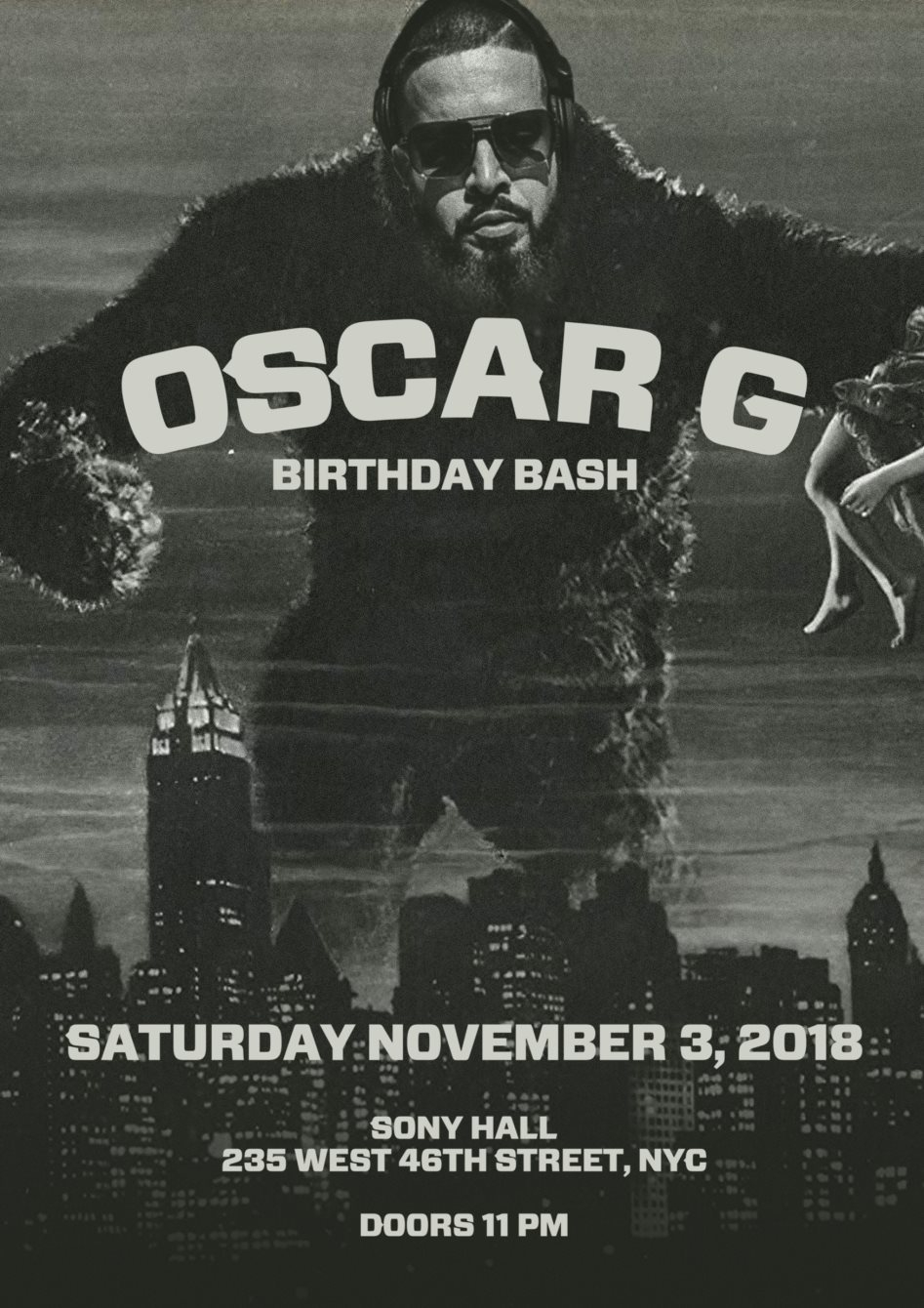 Oscar G: Birthday Bash - Flyer back