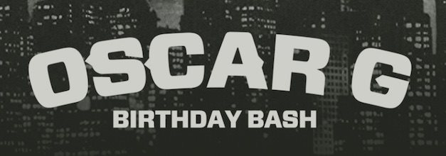 Oscar G: Birthday Bash - Flyer front