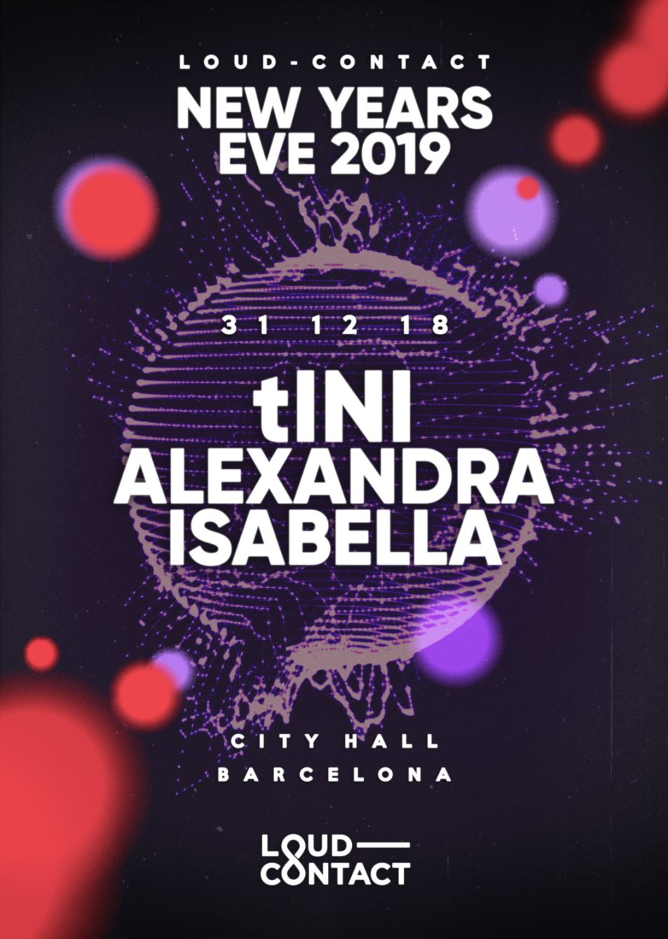 Loud-Contact NYE 2019 with tINI, Alexandra, ISAbella - Flyer front