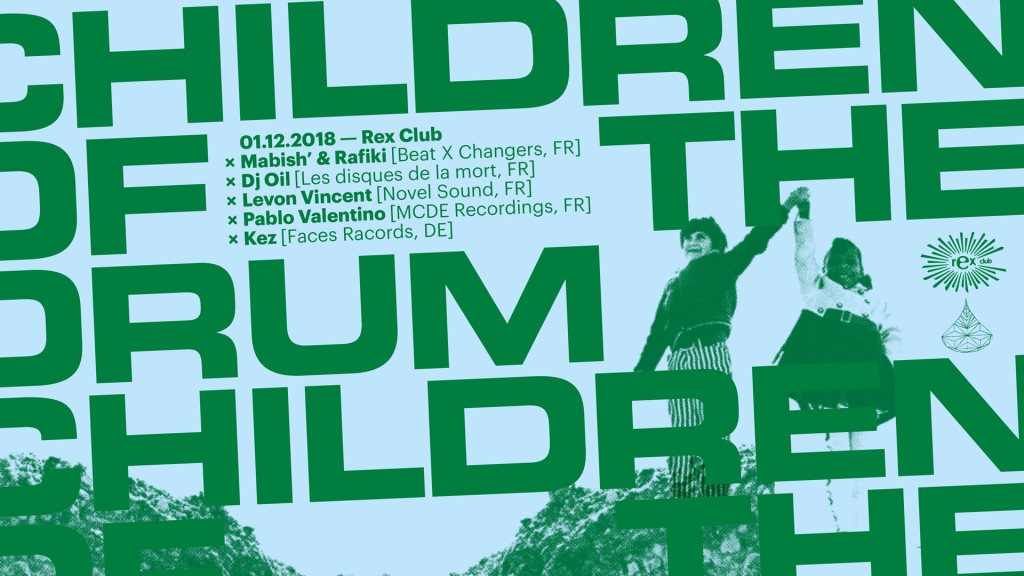 Children Of The Drum x Tap Water: Levon Vincent, DJ Oil, Pablo Valentino, Kez, Mab'ish & Rafi - Flyer front