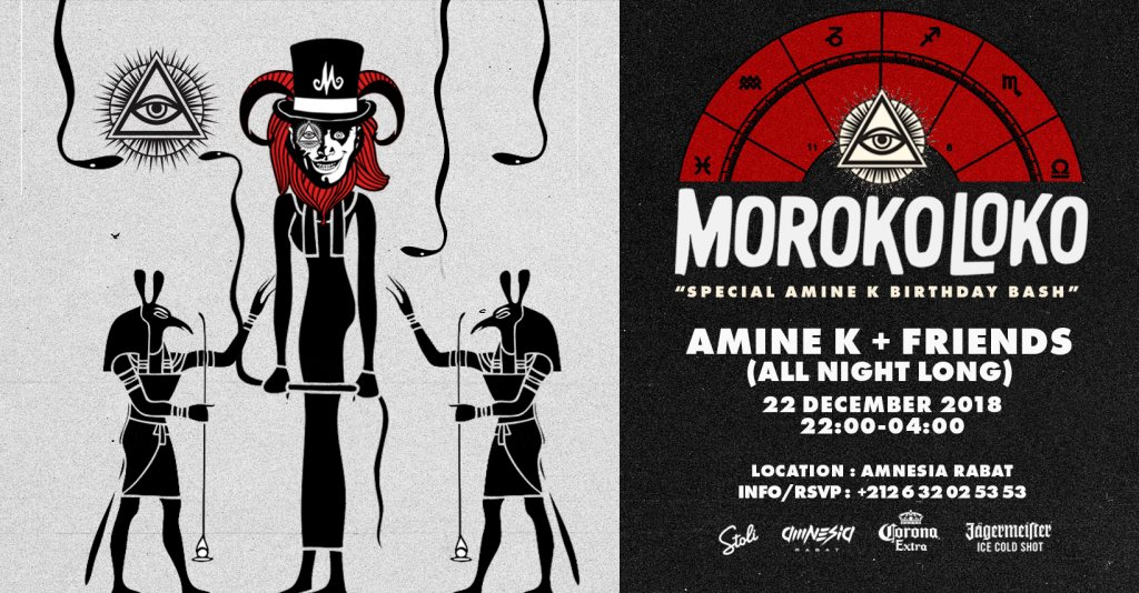 Moroko Loko With Amine K All Night Long Special Birthday Bash At Amnesia Morocco