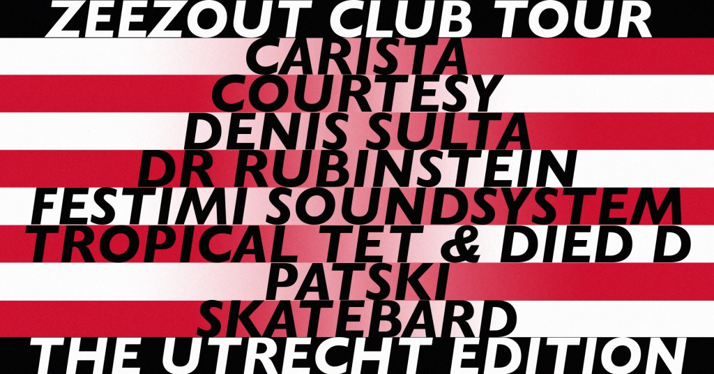 Zeezout Club Tour - Flyer front