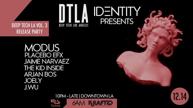 Identity x Deep Tech Los Angeles (Vol.3 Release Party) - Flyer front