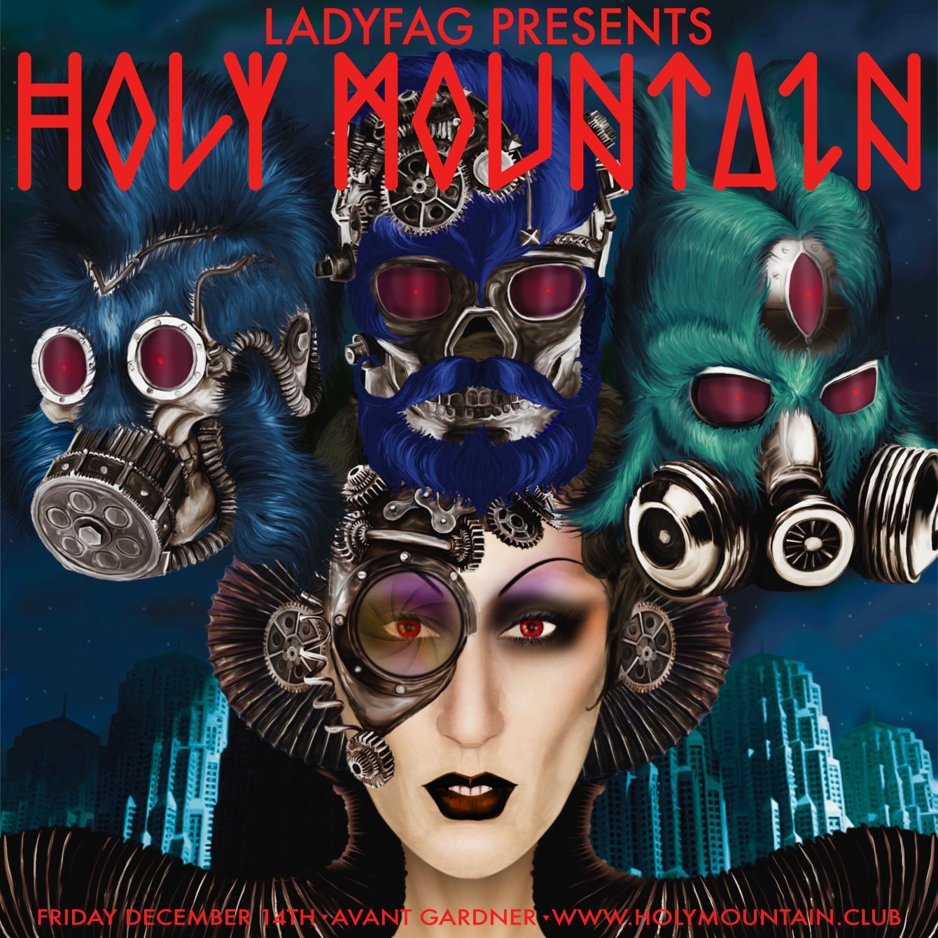 Ladyfag presents Holy Mountain: Brave New World - Flyer front