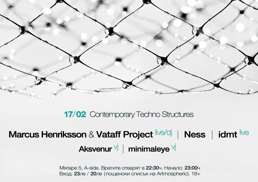 CTS with Marcus Henriksson, Vataff Project, Ness, Idmt - Flyer front