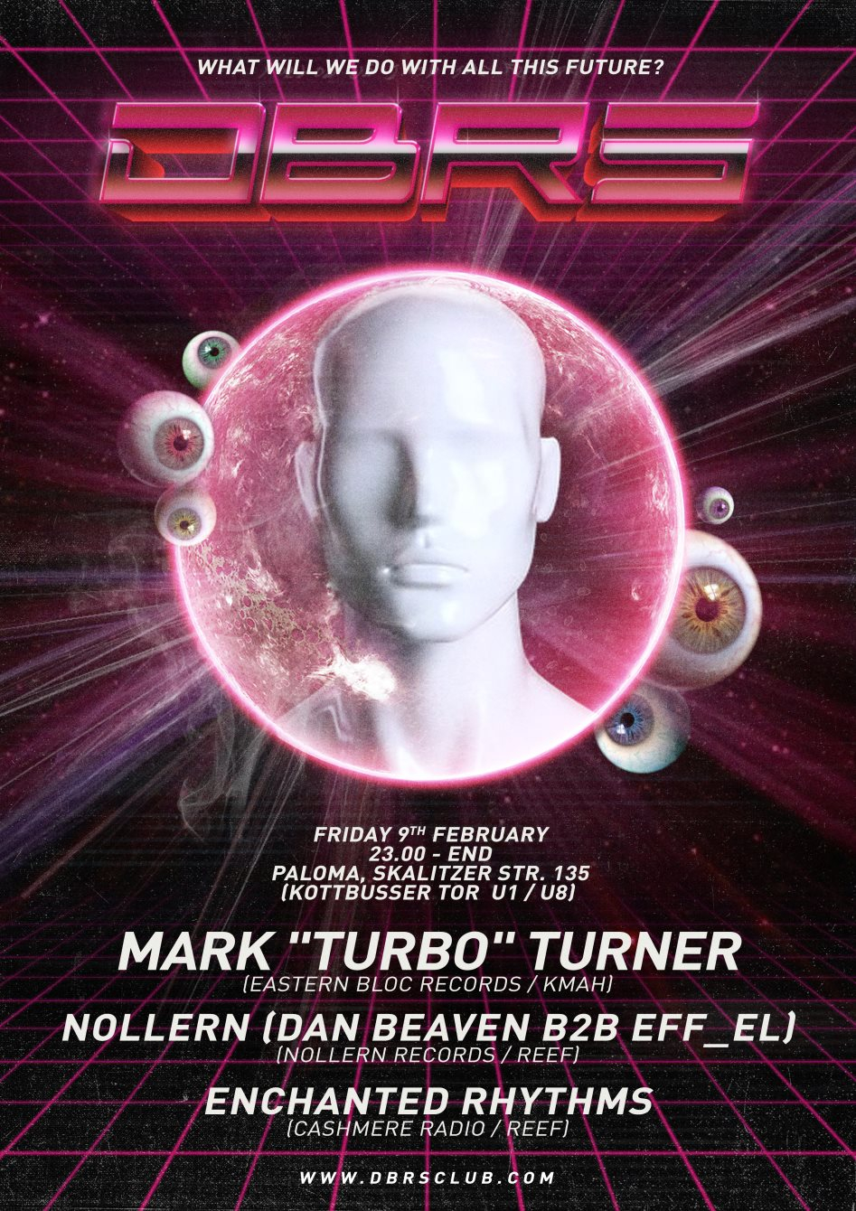 DBRS with Mark 'Turbo' Turner, Nollern and Enchanted Rhythms - Flyer back