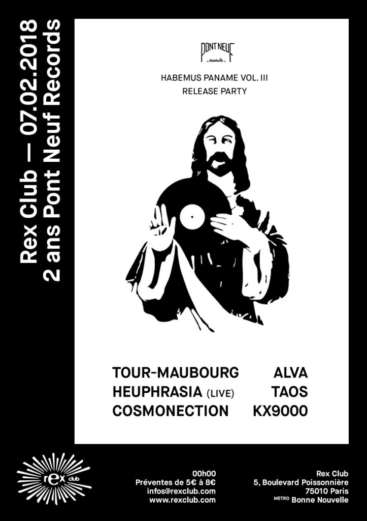 Pont Neuf 2 Years - Habemus Paname Vol. III Release Party - Flyer front