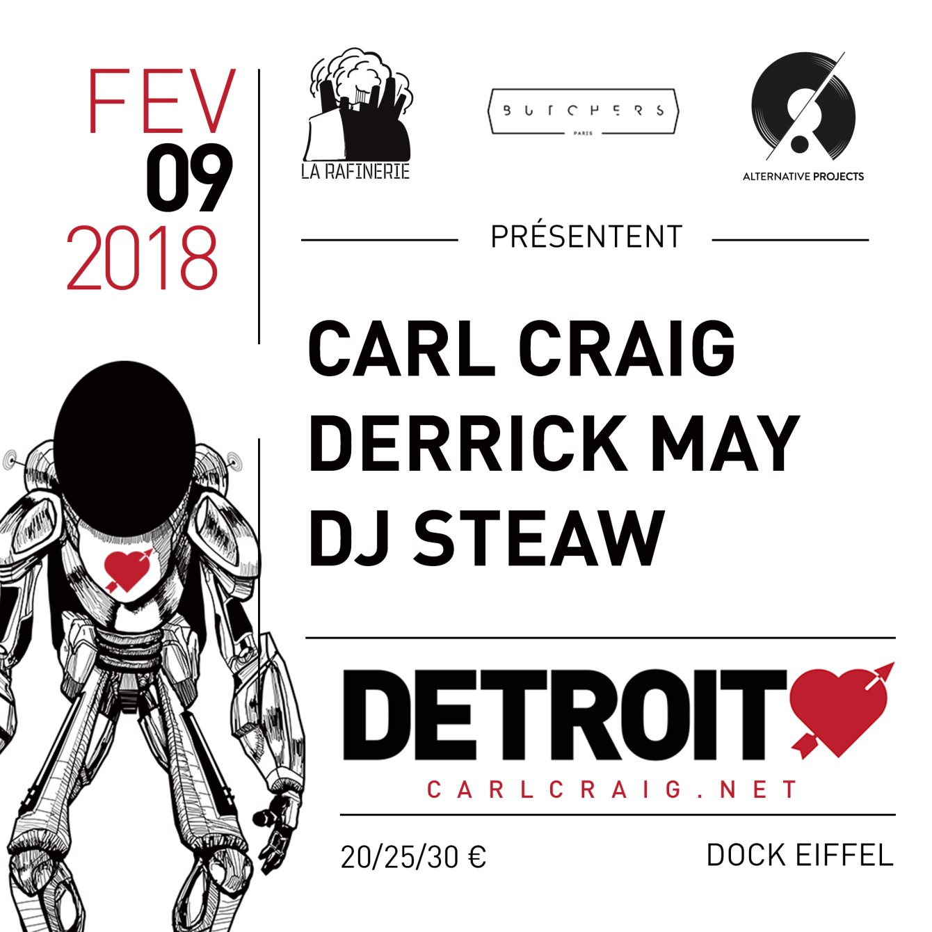 Detroit Love - Flyer front