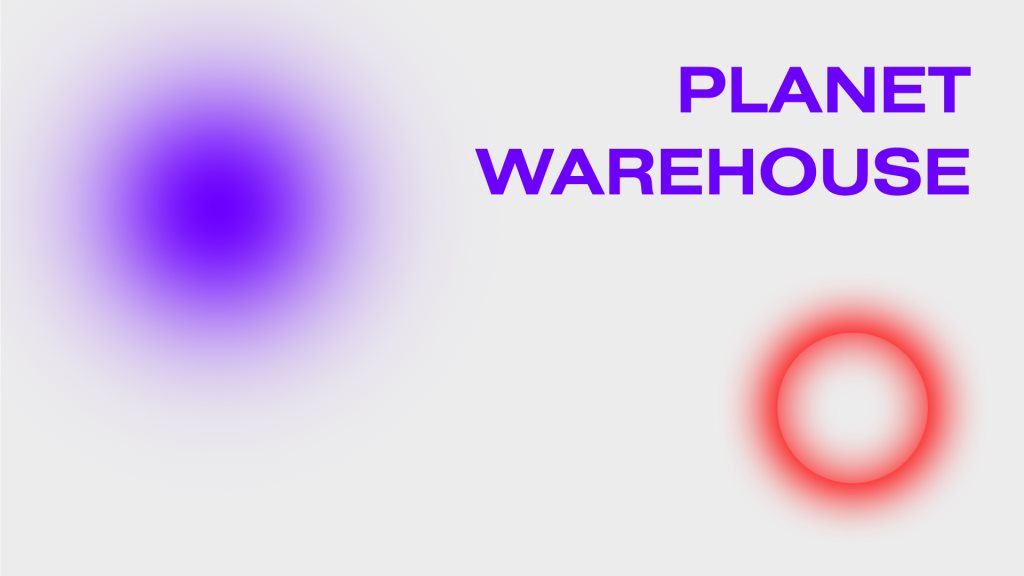 Planet Warehouse - Flyer front