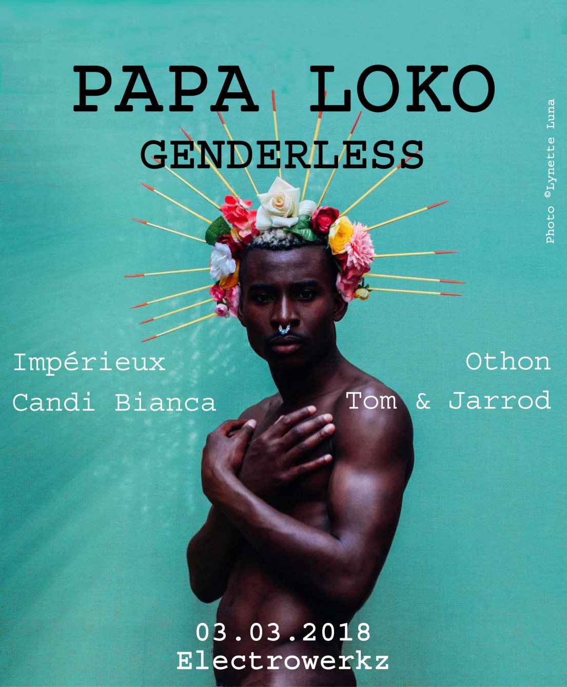 Papa Loko: Genderless with Impérieux, Othon, Candi Bianca, Tom & Jarrod - Flyer front