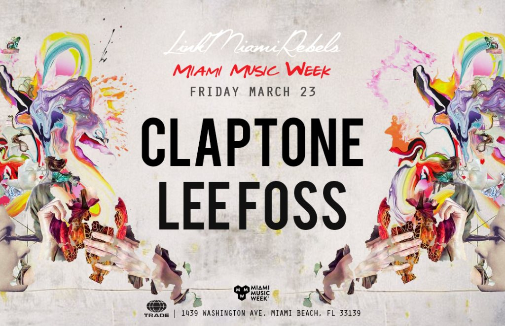 Claptone & Lee Foss - Miami Music Week - Flyer front