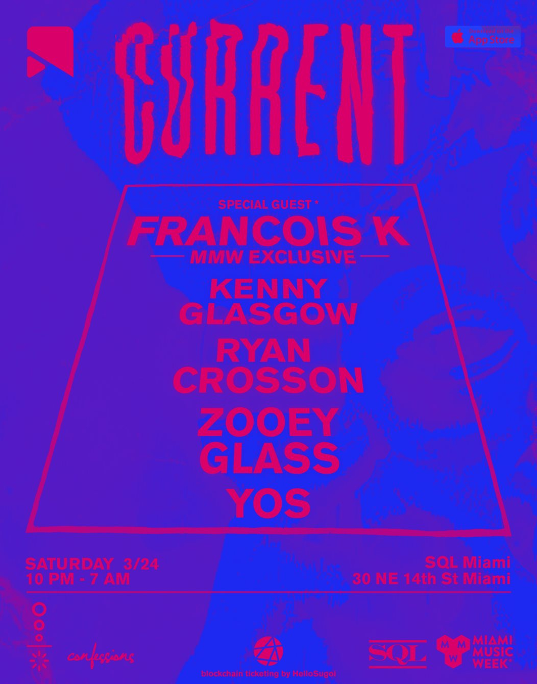 Current Ft. Francois K (MMW Exclusive) - Flyer front