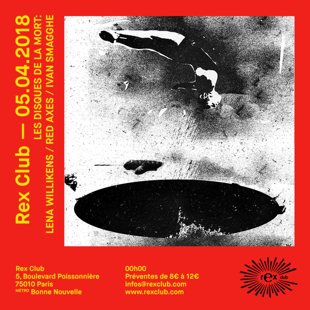Lddlm: Lena Willikens, Red Axes, Ivan Smagghe - Flyer front