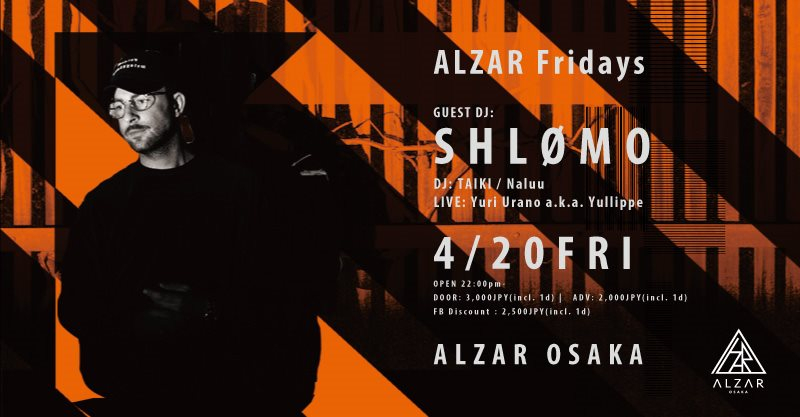 Alzar Fridays Feat. Shlømo - Flyer front