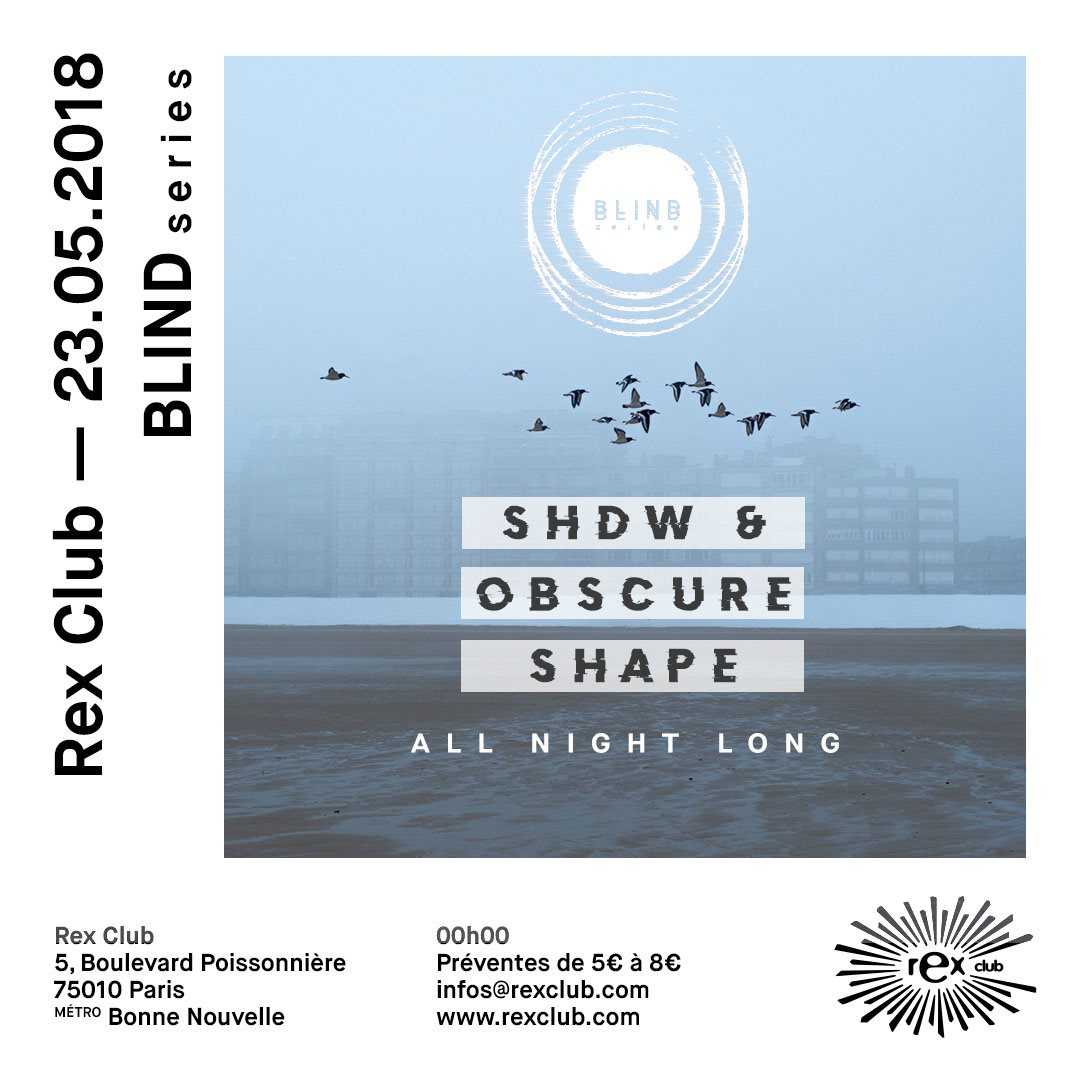Blind: SHDW & Obscure Shape All Night Long - Flyer front