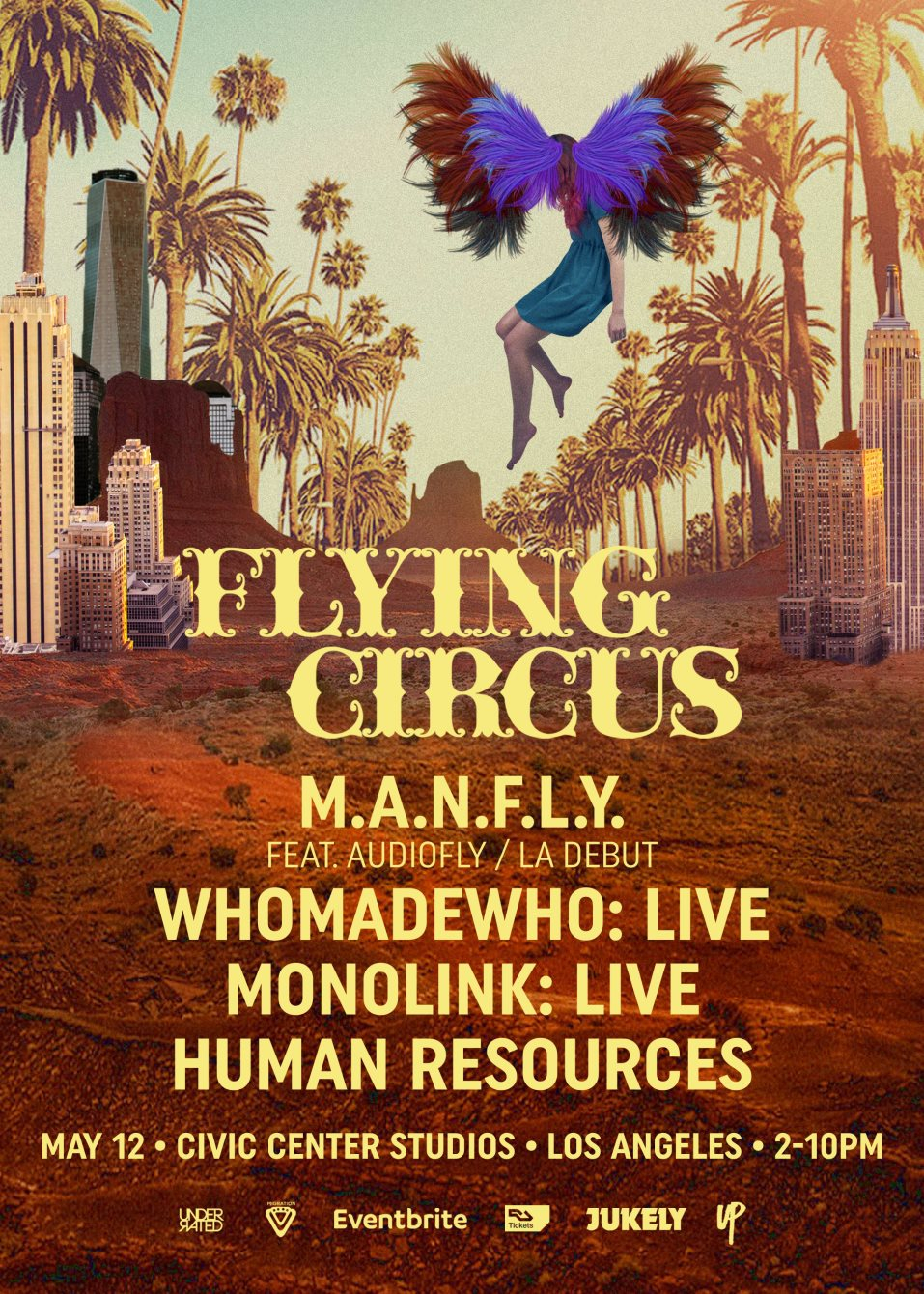 Flying Circus Los Angeles - Flyer front