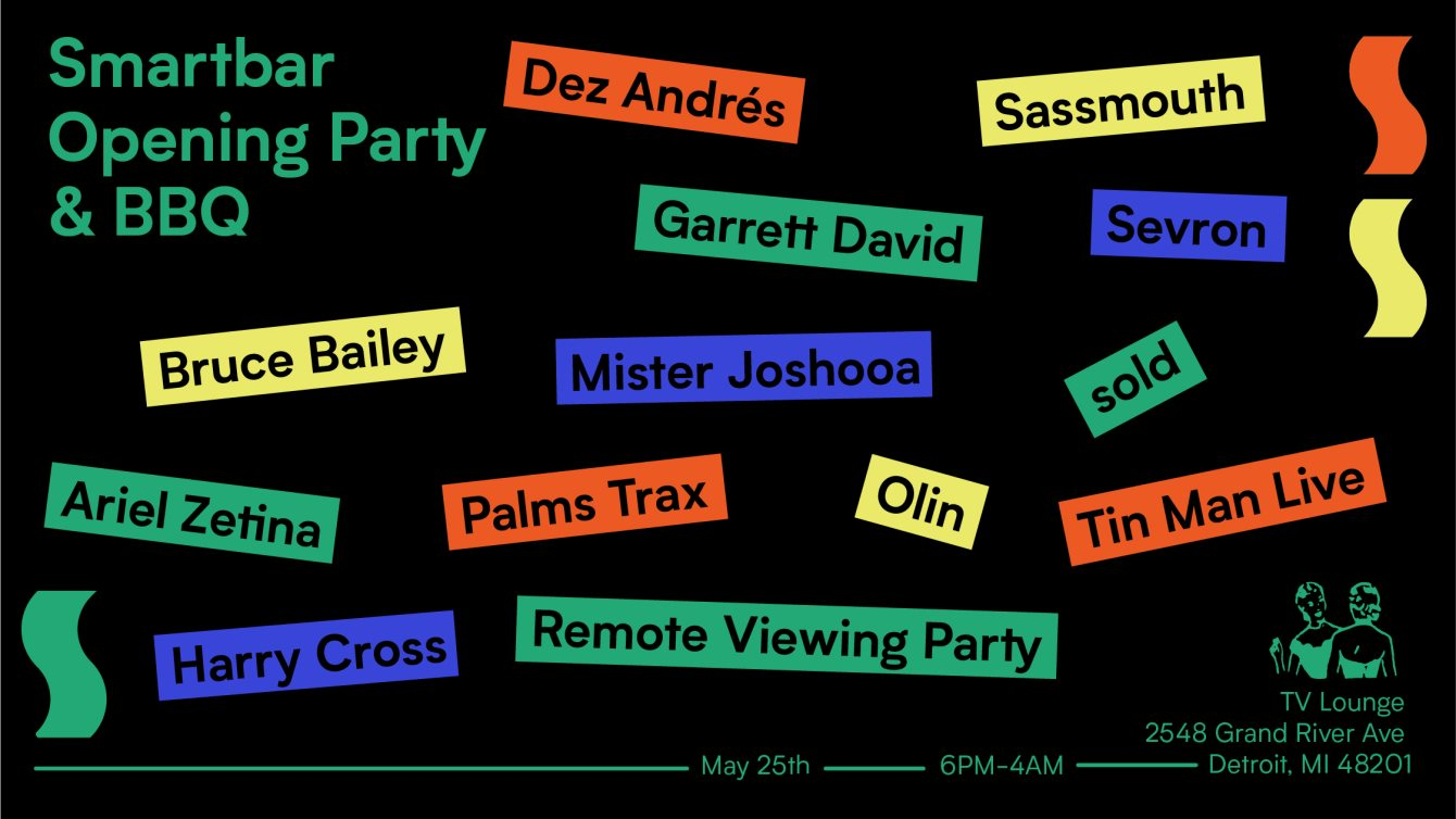The Annual smartbar Opening Party & BBQ - Flyer front