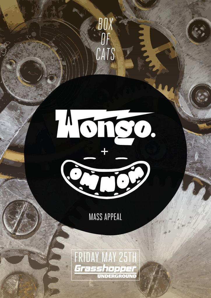 Box Of Cats presents: Wongo and Omnom - Flyer front