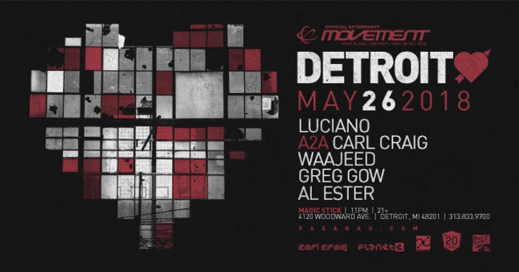 Detroit Love - Official Movement Afterparty - Flyer front