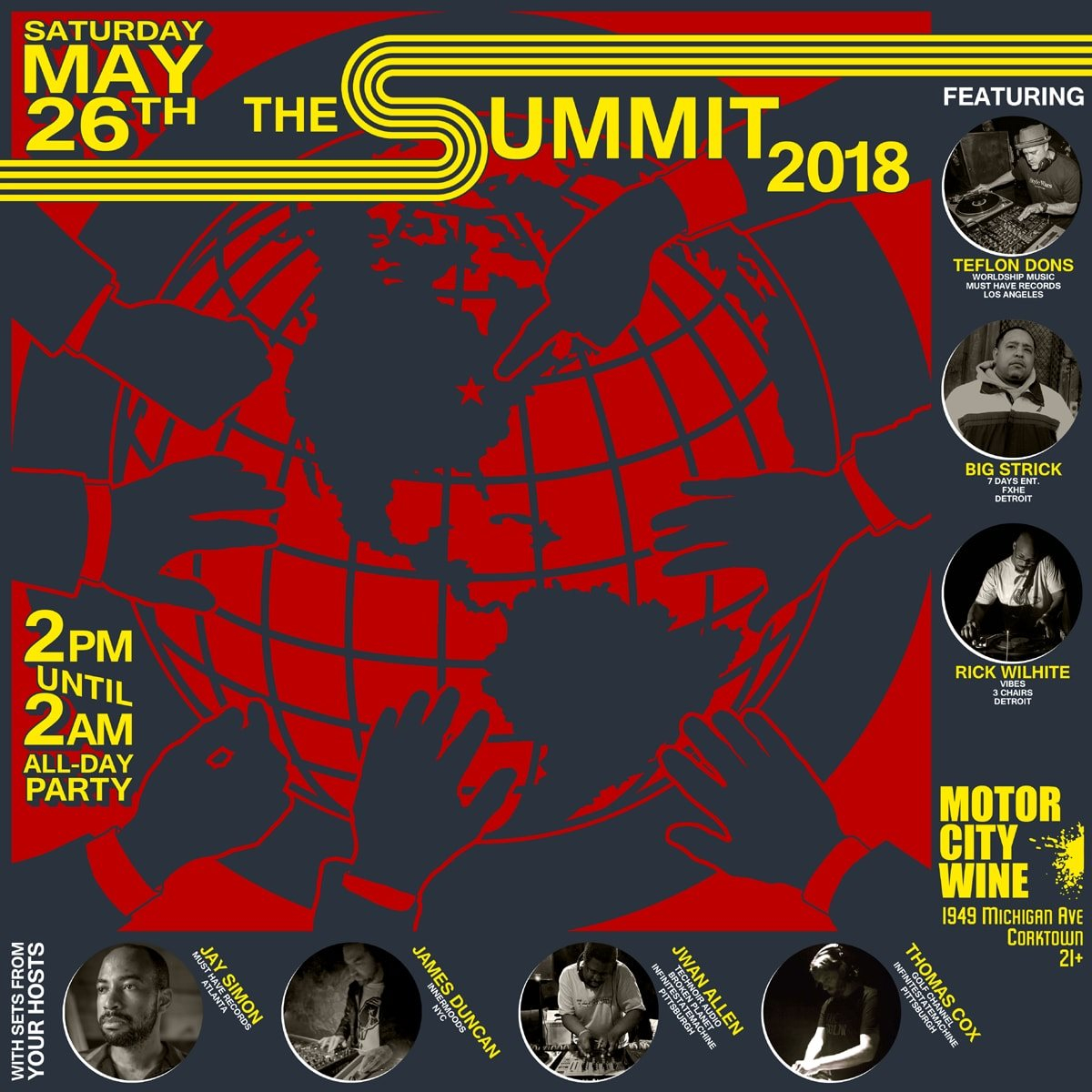The Summit 2018 with Teflon Dons, Rick Wilhite, Big Strick and More - Flyer front