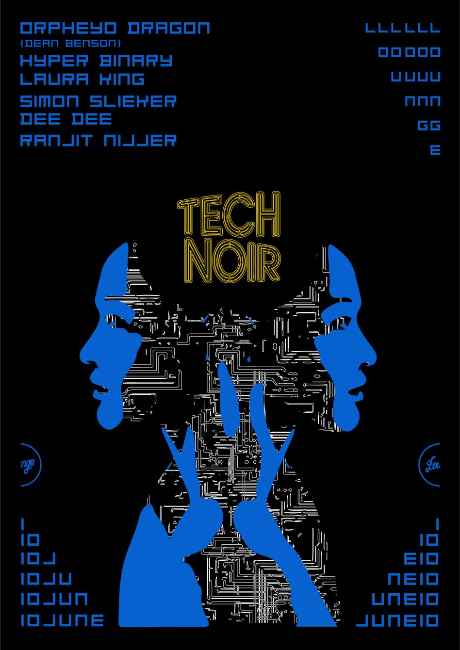 Technoir's 4th Queen's Birthday Eve Party - Flyer front