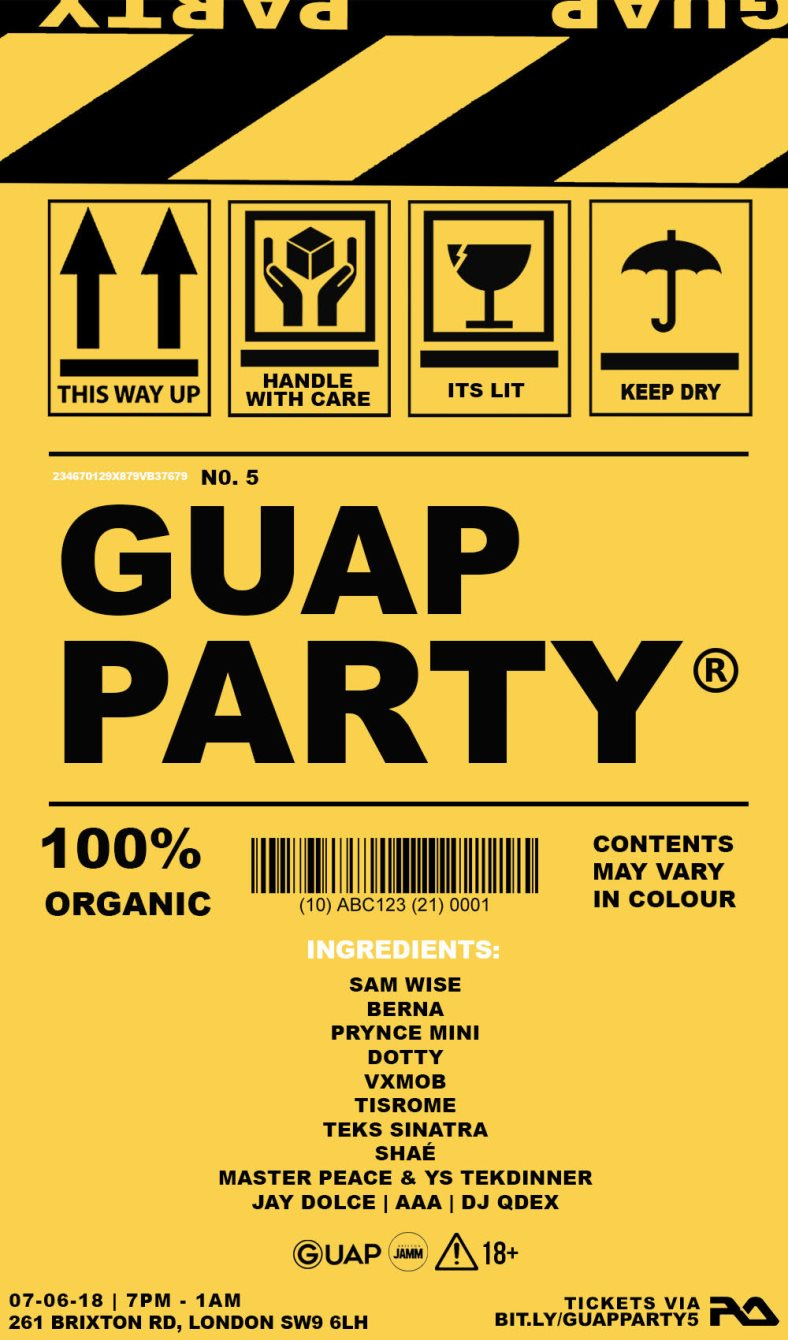 GUAP Party 5 - Flyer back