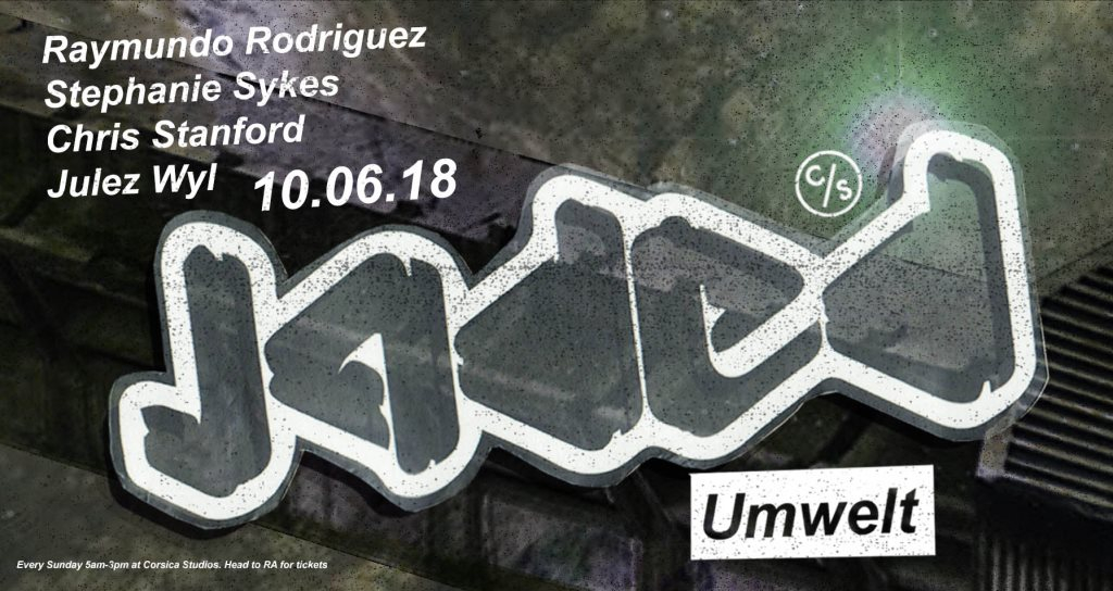 Jaded with Umwelt & Stephanie Sykes - Flyer front