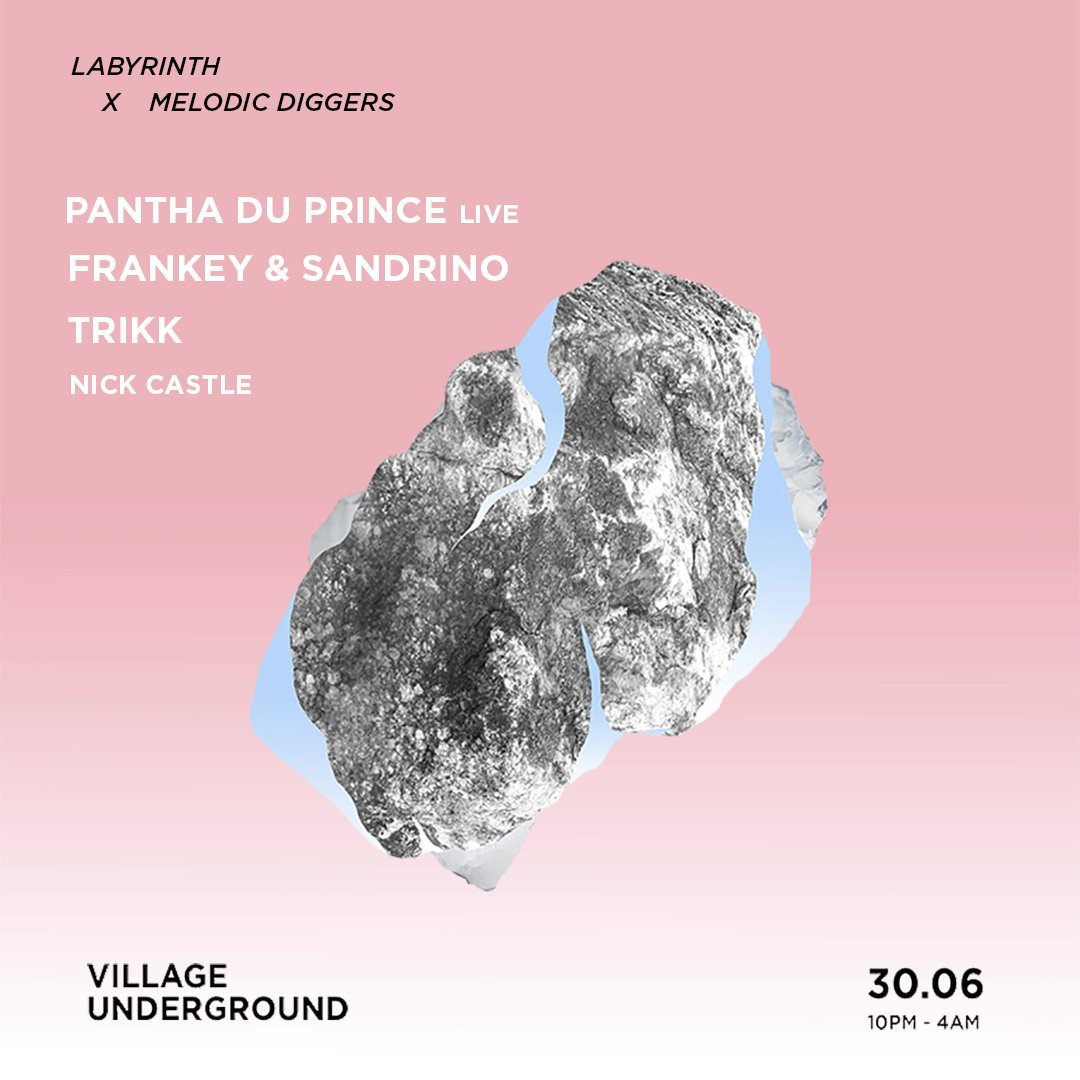Labyrinth X Melodic Diggers: Pantha Du Prince Live, Frankey & Sandrino, Trikk - Flyer front