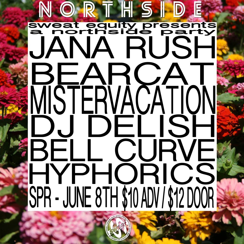 Sweat Equity X Northside Festival - Flyer front