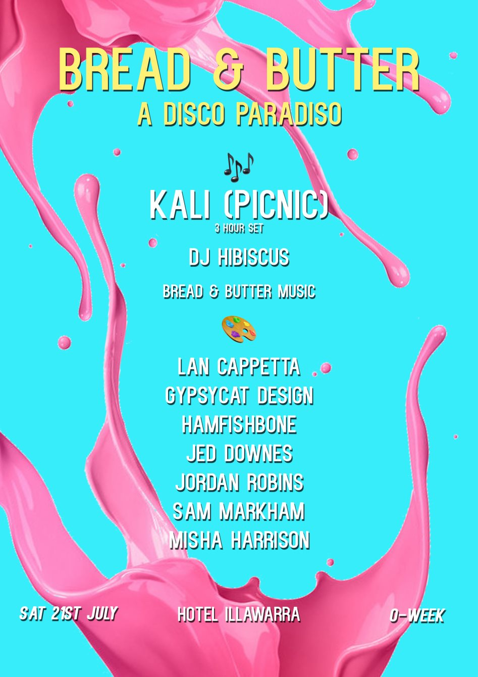 Bread & Butter: Disco Paradiso with Kali (3 Hours) - Flyer front