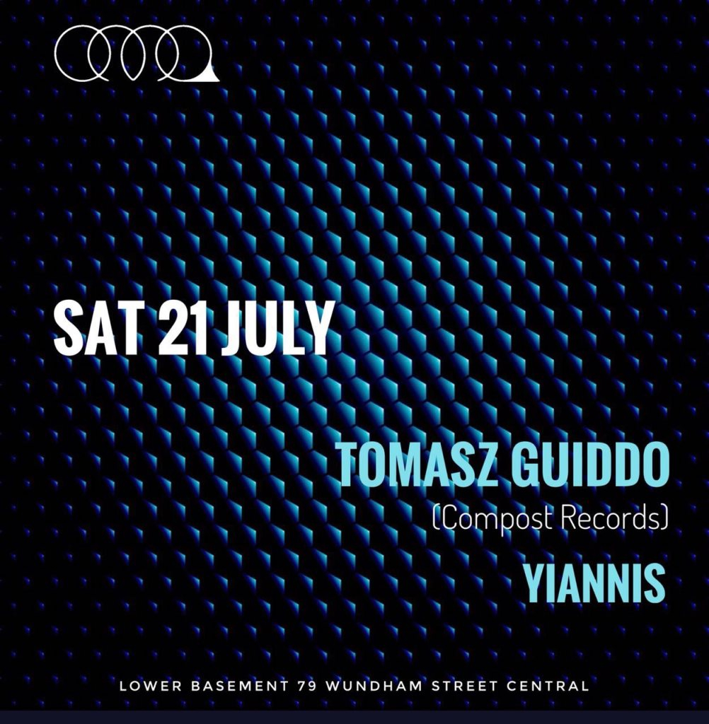 oma presents. Tomasz Guiddo & Yiannis - Flyer front