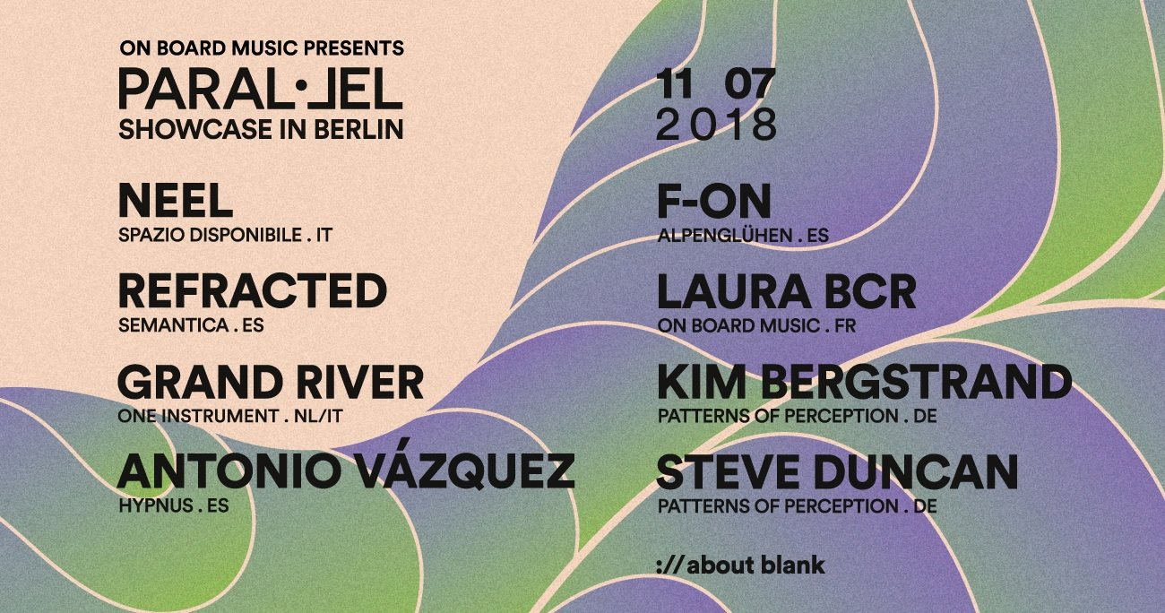On Board Music presents: Paral·lel Festival Showcase Berlin - Flyer front