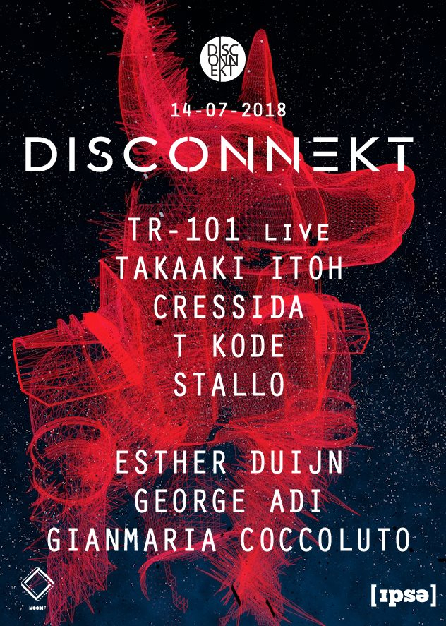 Disconnekt with TR-101, Takaaki Itoh - 22 Hours - Flyer back