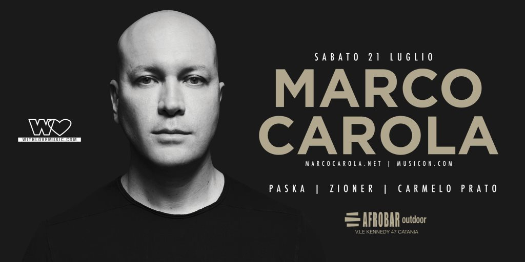 WITH LOVE presents: Marco Carola - Flyer front