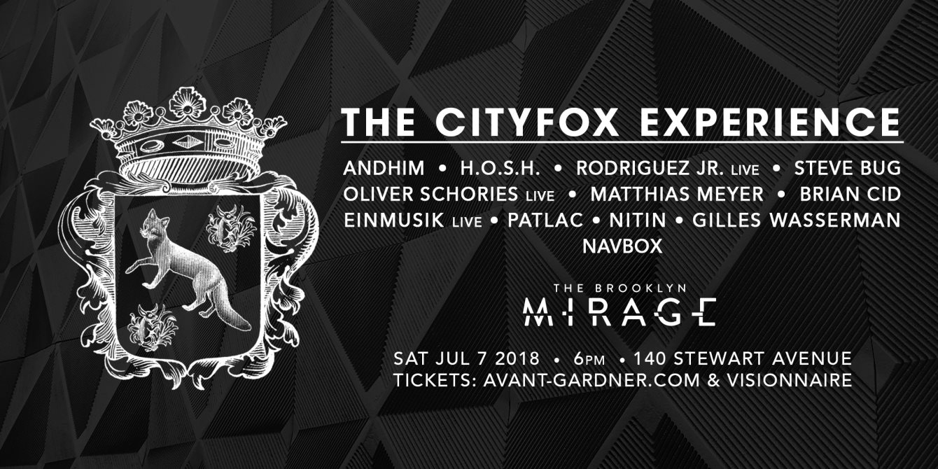 The Cityfox Experience: Andhim, HOSH, Rodriguez Jr. Live, Steve Bug & More - Flyer front