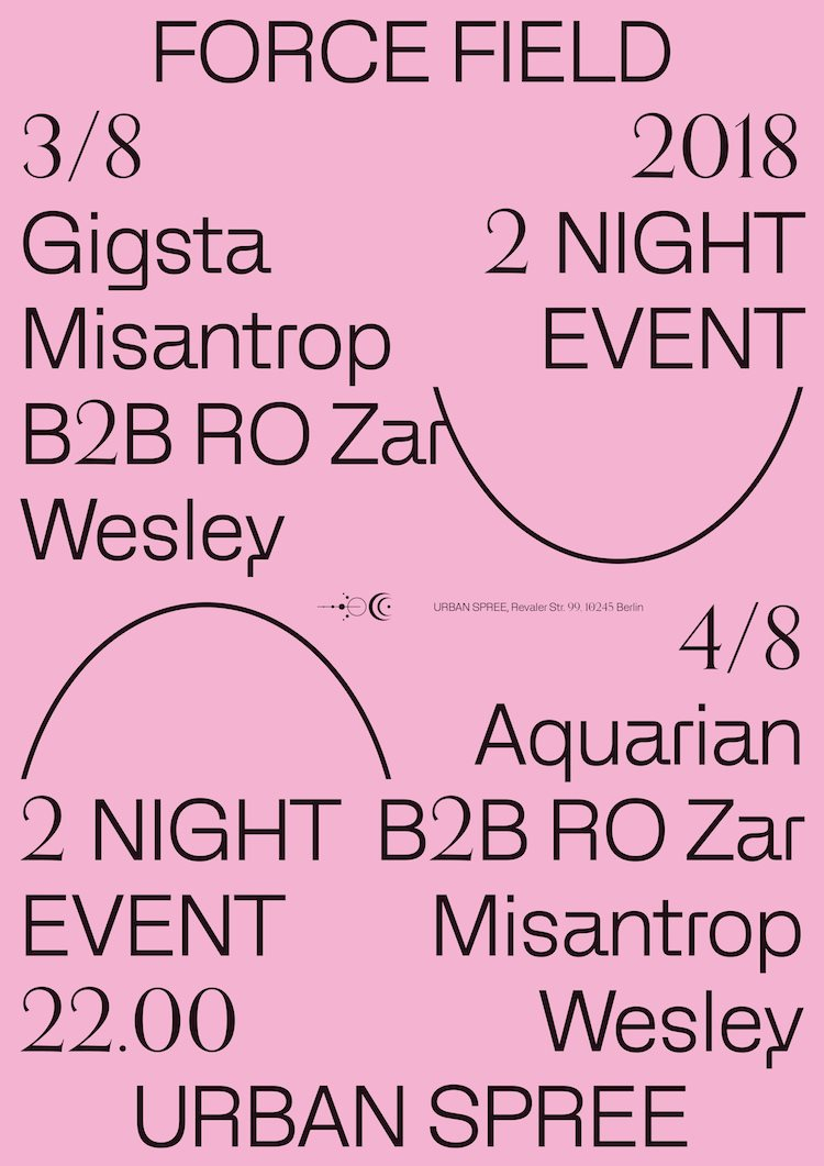 Force Field 2-Night Event w Gigsta & Aquarian - Flyer front