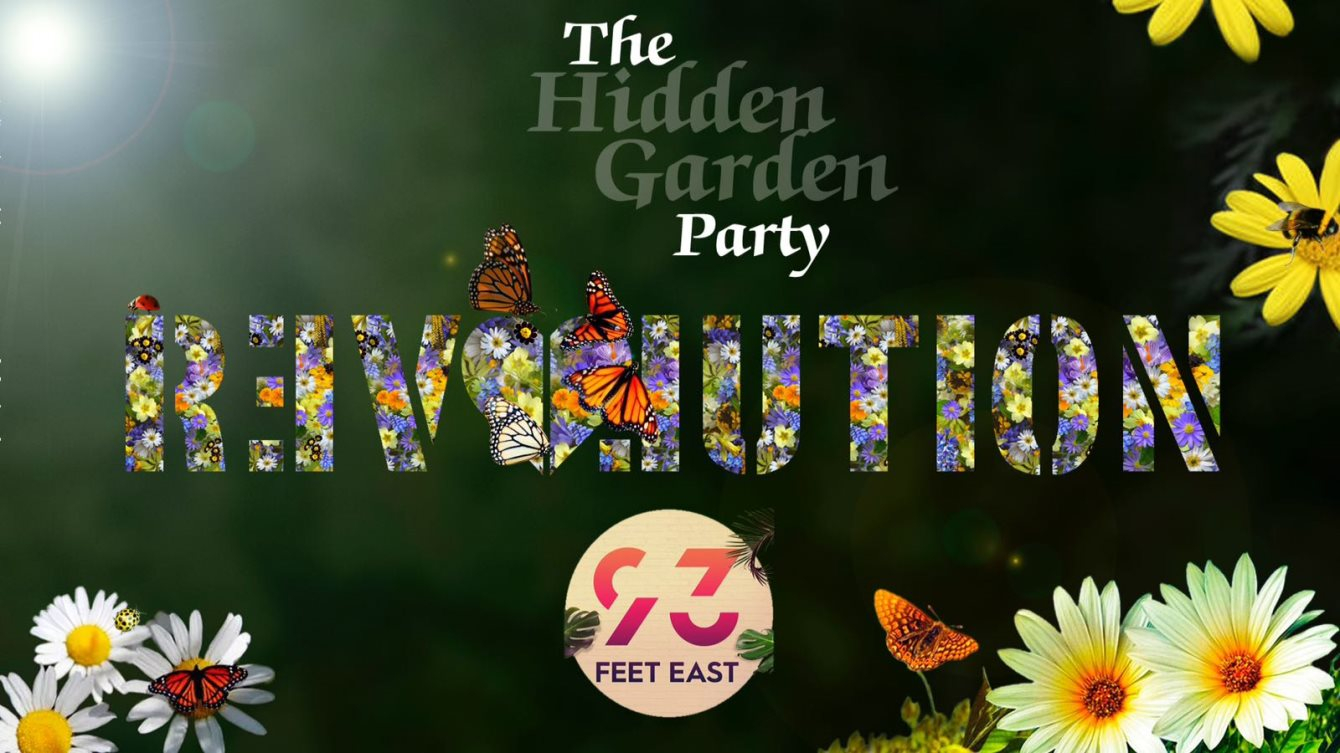 Revolution The Hidden Garden Party - Flyer front