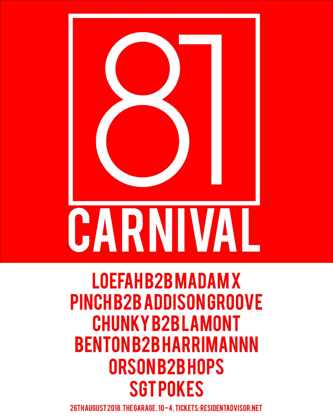 Swamp81 Carnival - Flyer back