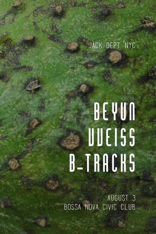 Jack Dept. NYC - Beyun, vveiss, B-Tracks - Flyer front