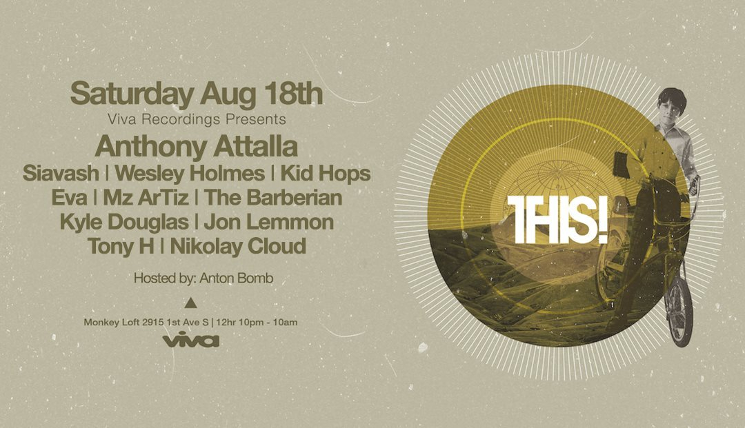 THIS! feat. Anthony Attalla, Siavash, and More - Flyer front