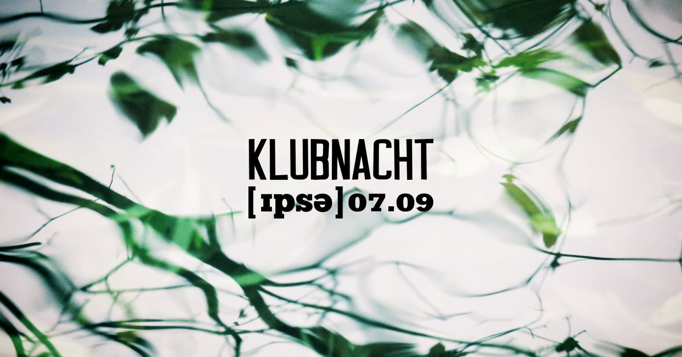 Klubnacht - Save the Last Dance - Flyer front