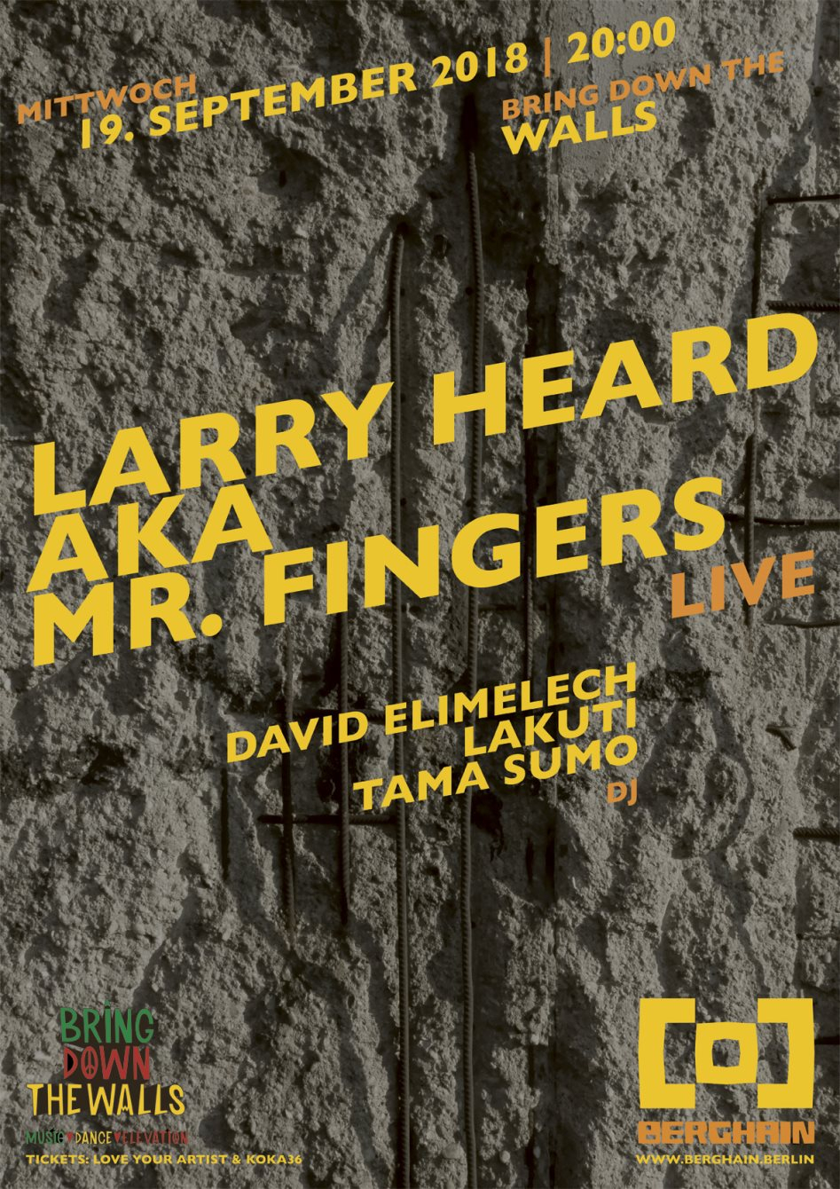 Bring Down The Walls: Larry Heard aka Mr. Fingers - Flyer back