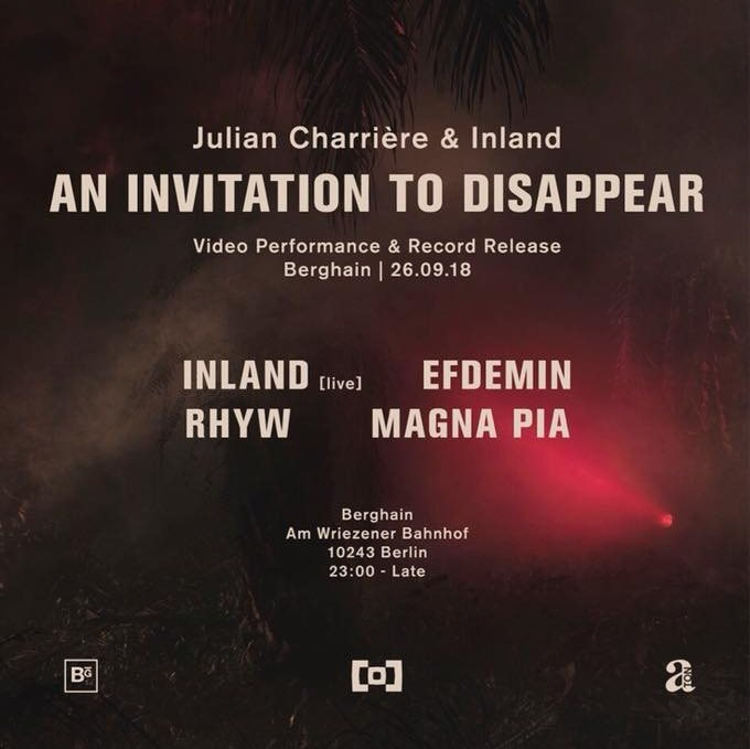 An Invitation To Disappear - Flyer back