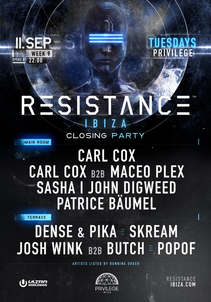Resistance Ibiza Closing Party - Flyer back